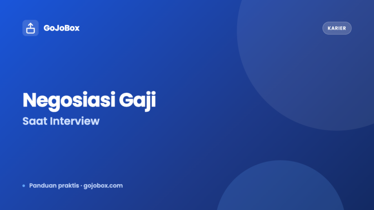 Cara Negosiasi Gaji Saat Interview